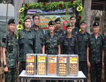 รับมอบโล่ประกาศเกียรติคุณจาก ผบ.ทบ./ตรวจเยี่ยม นศท.