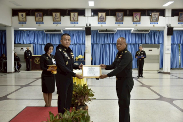 พิธีปิดการอบรมนายทหารชำนาญงาน กรมการสัตว์ทหารบก ประจำปีงบประมาณ ๒๕๖๘